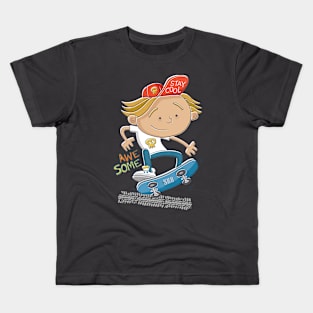 Awesome Skater Dude Kids T-Shirt
